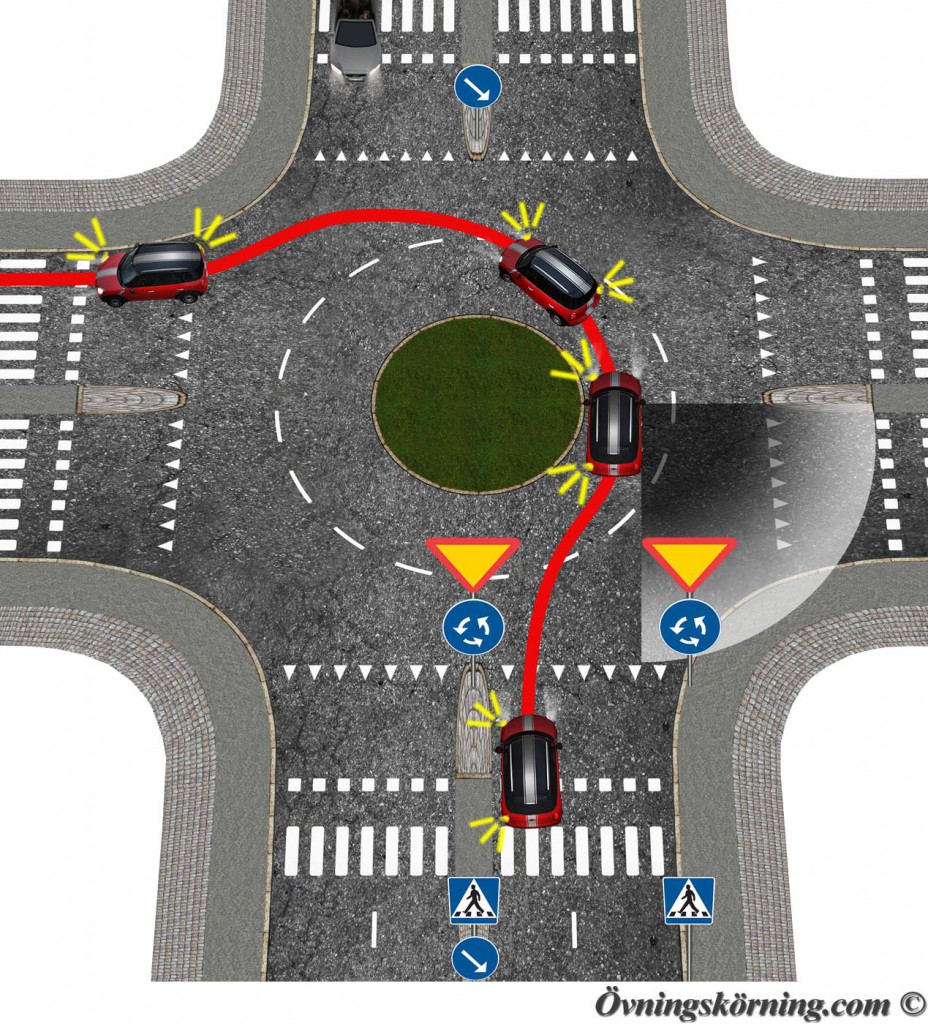 vänster cirkulation blinkers